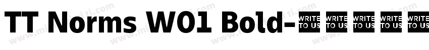 TT Norms W01 Bold字体转换